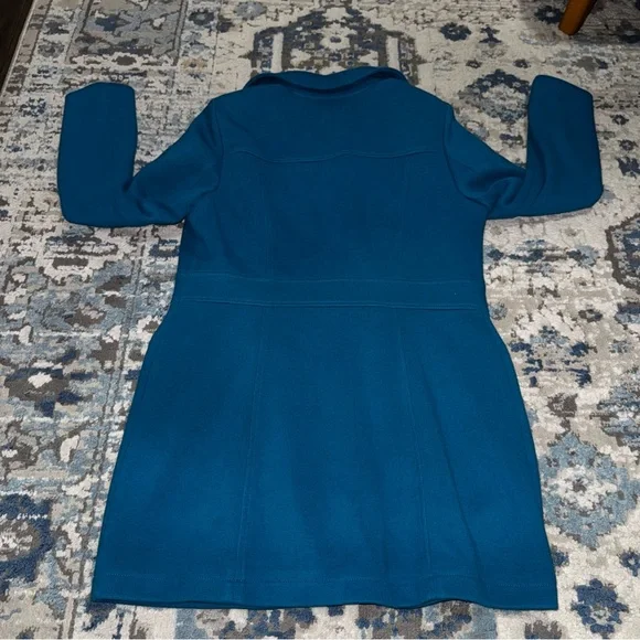 INC International Concepts Women's Blue Double-Breasted Coat